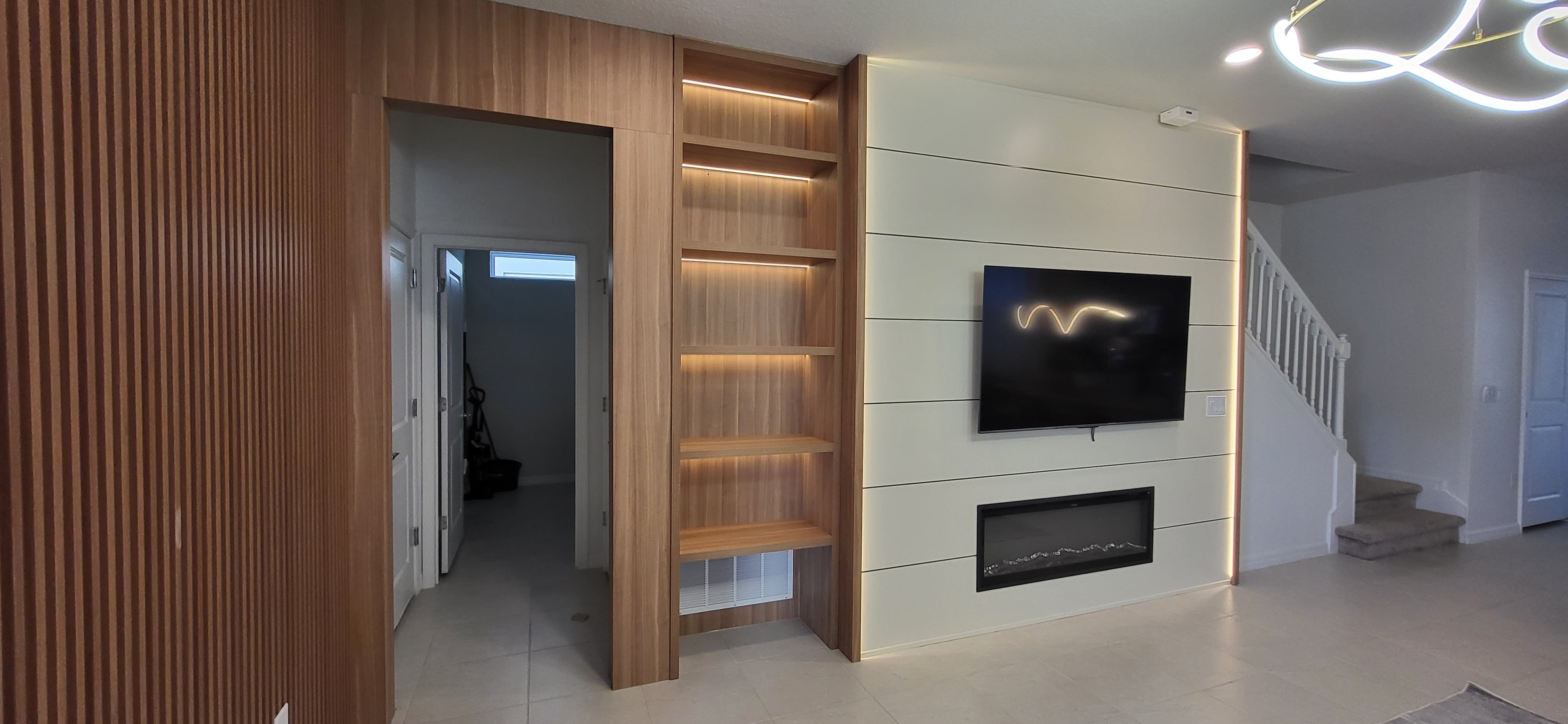 Sophisticated living room in neutral tones