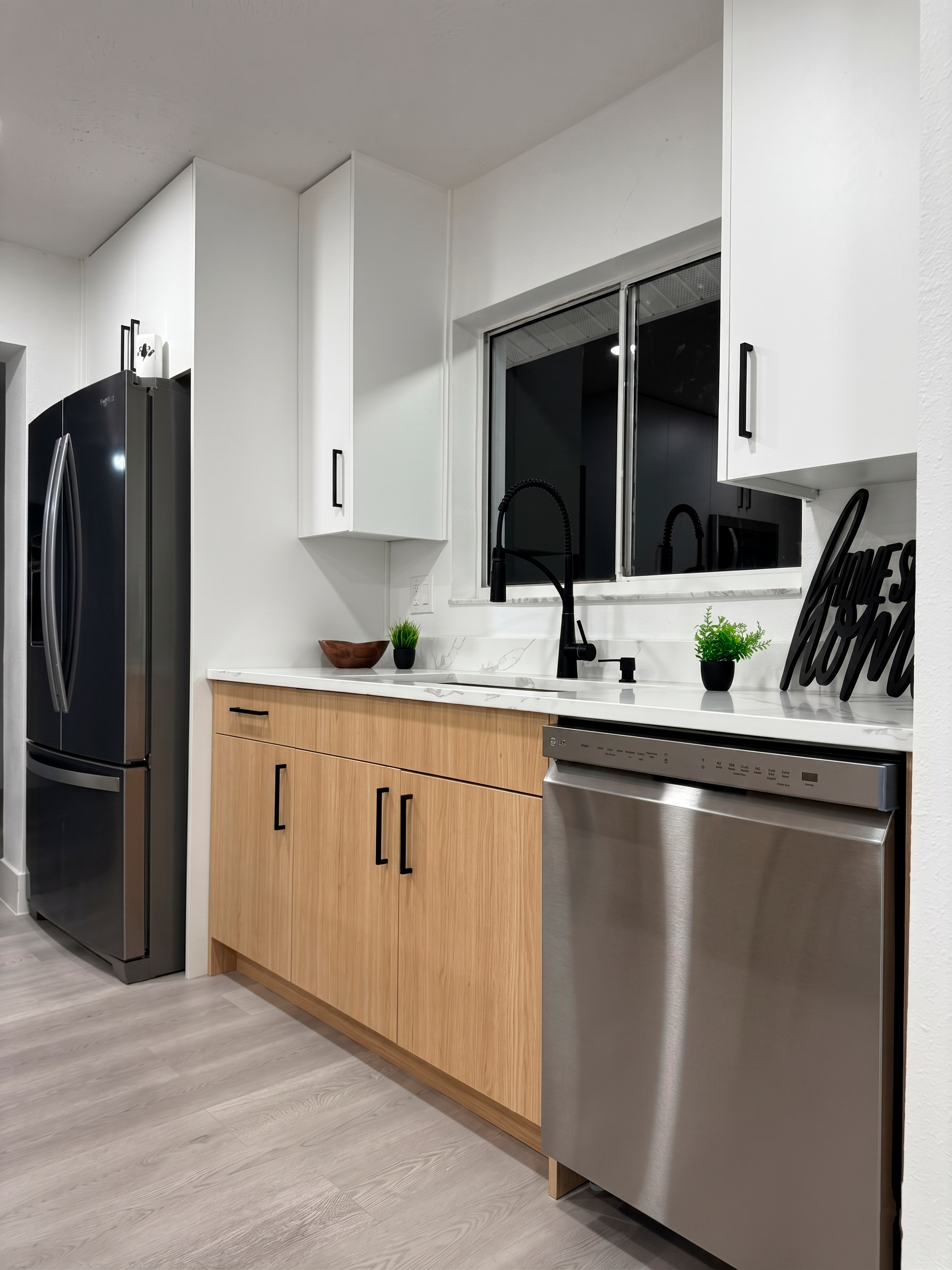 Refined kitchen with custom cabinetry