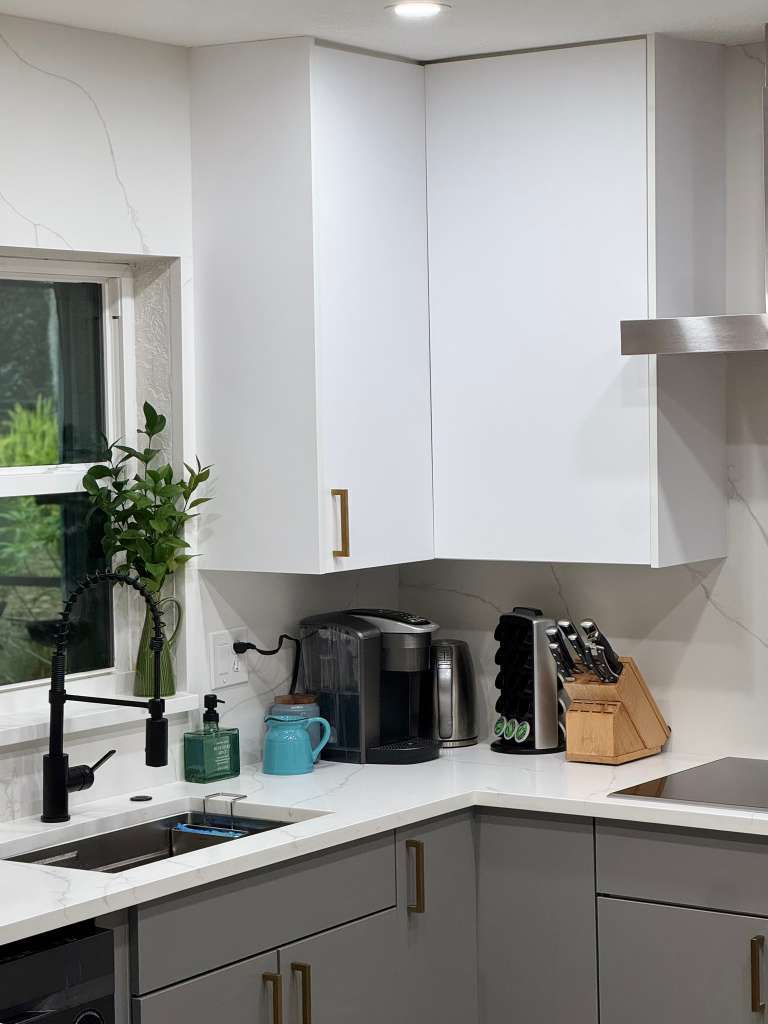 Refined kitchen with custom cabinetry