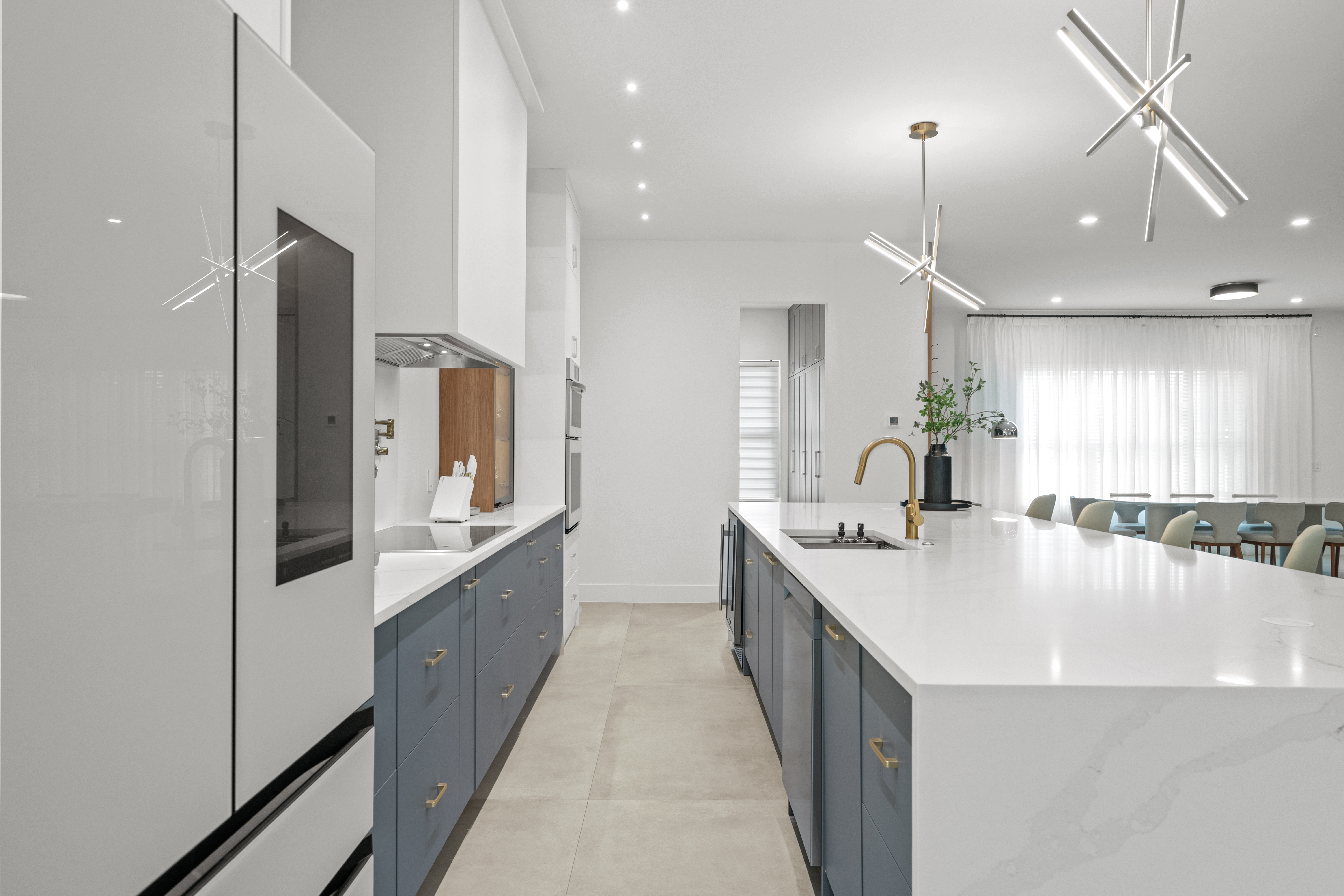 Refined kitchen with custom cabinetry