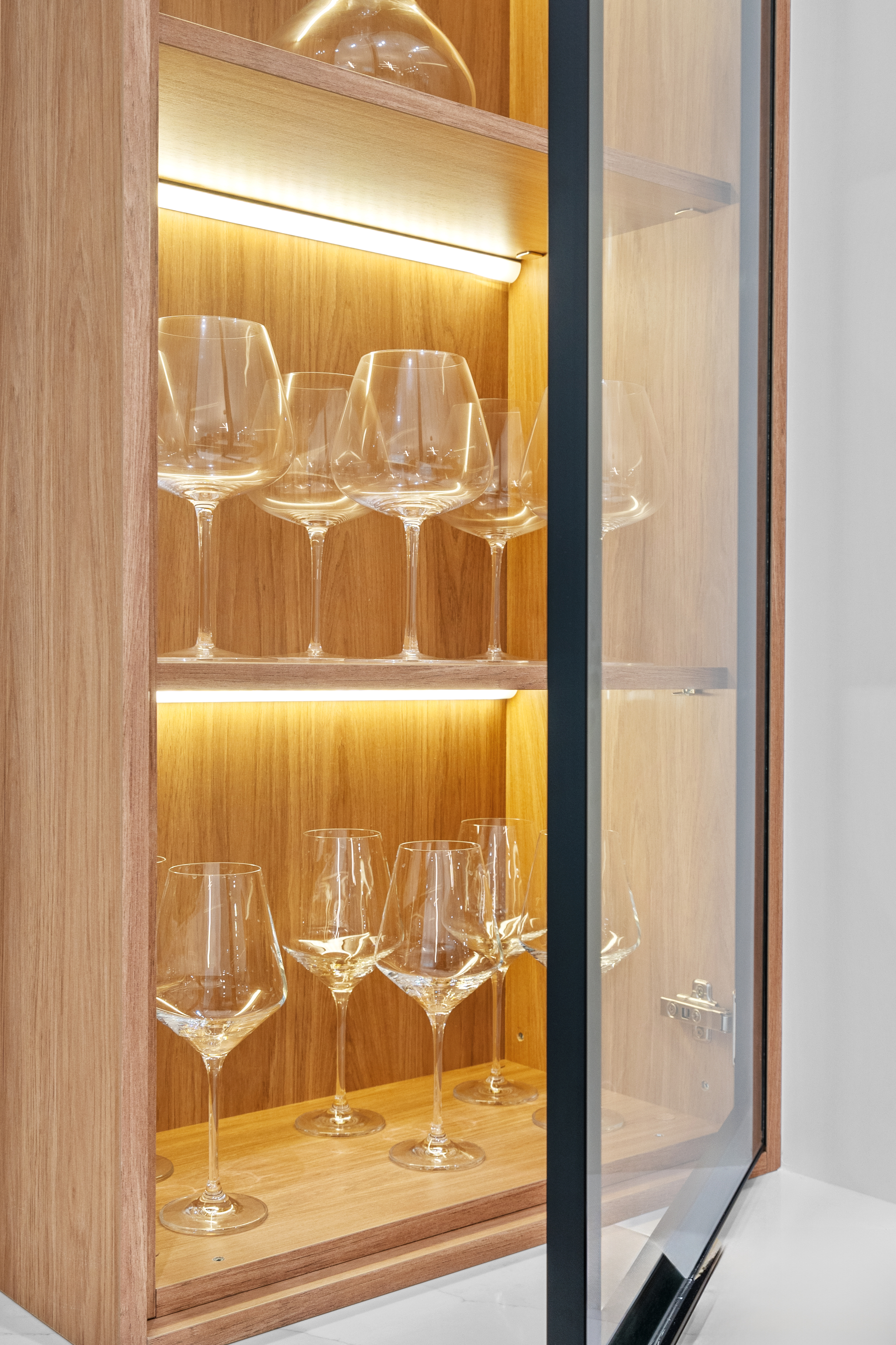 Refined kitchen with custom cabinetry