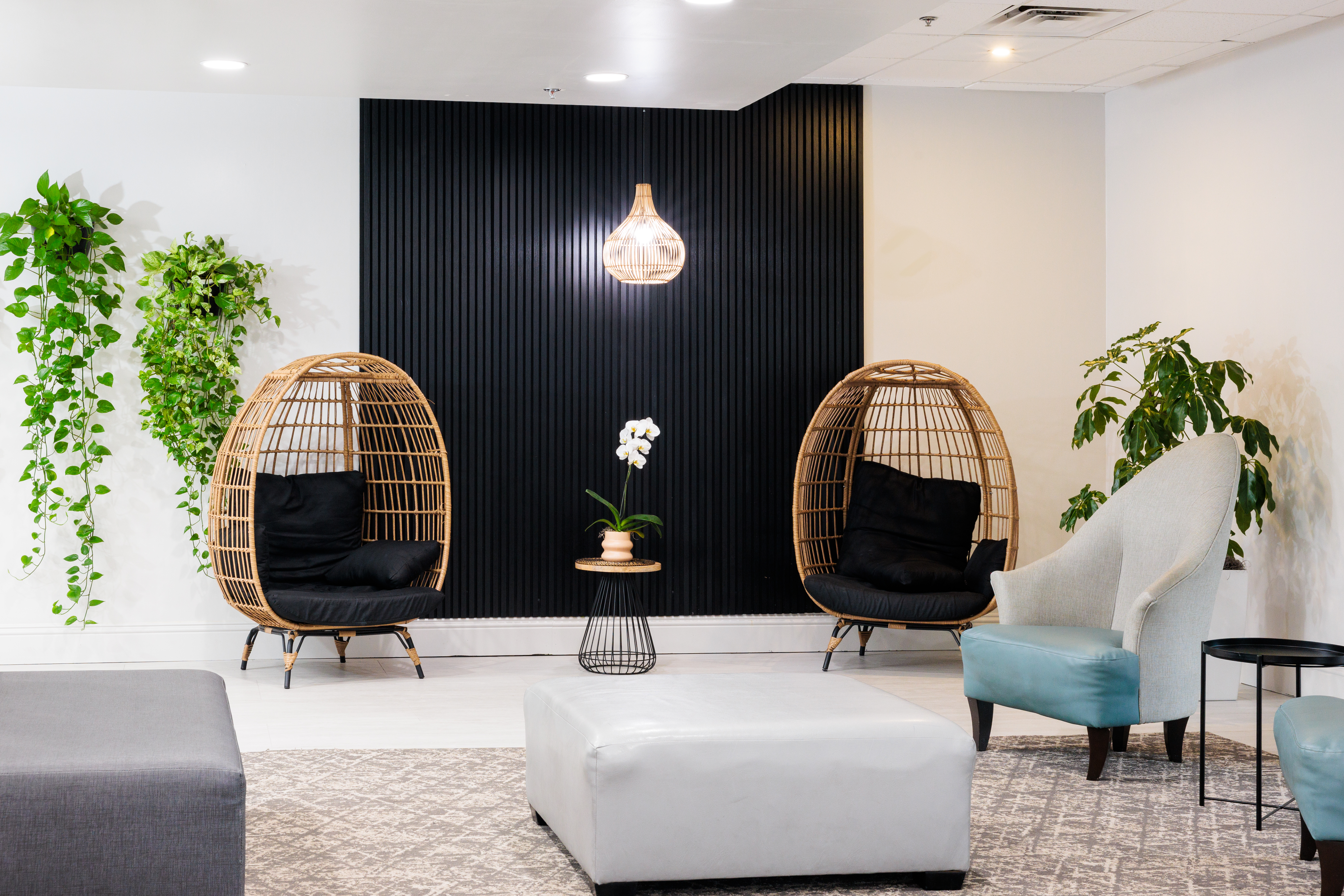 A guest room, repeated to spec.