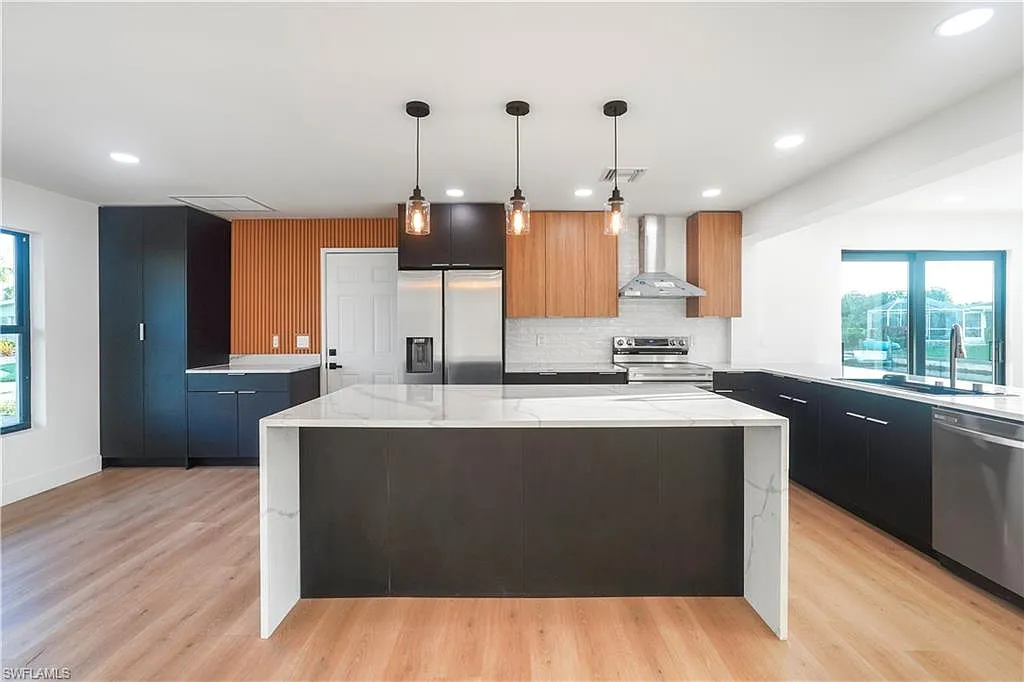 Refined kitchen with custom cabinetry