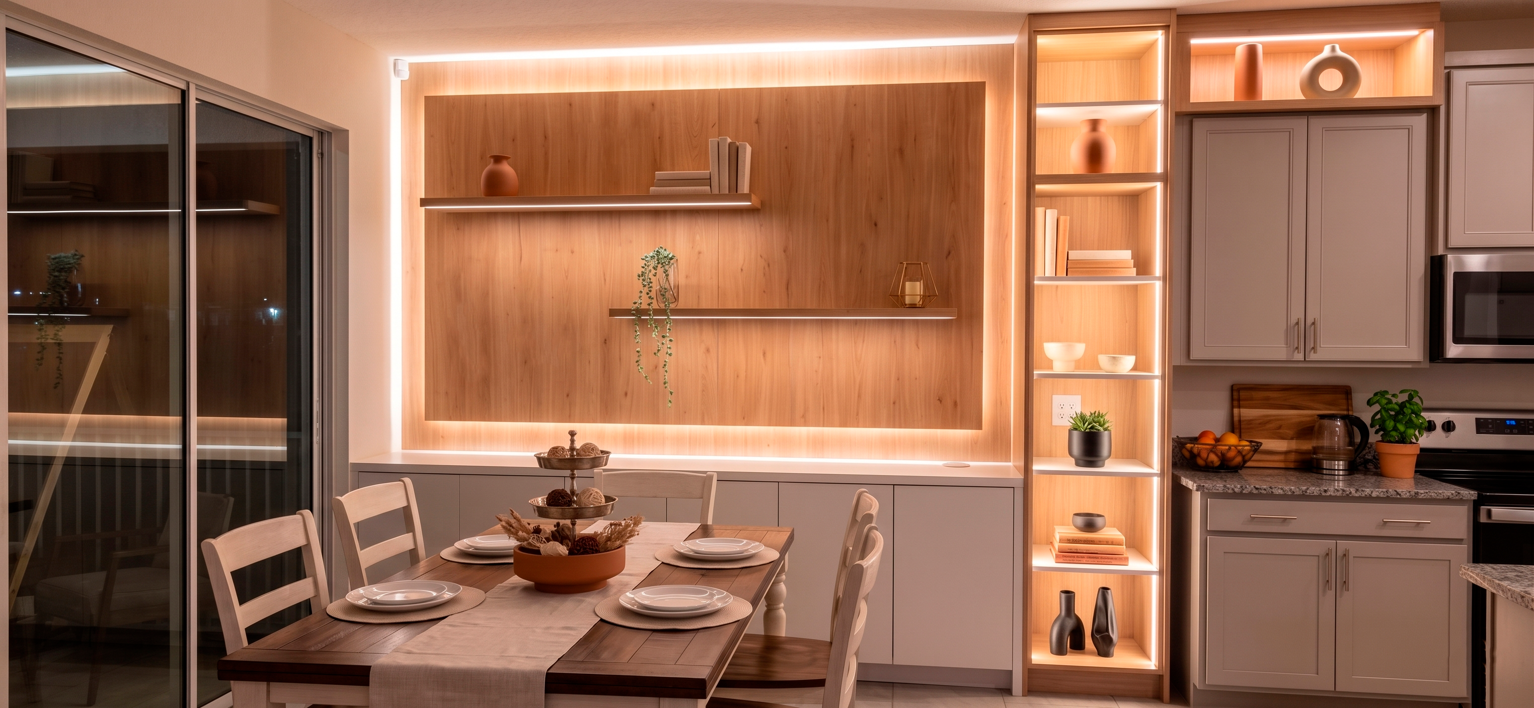 Refined interior with neutral finishes