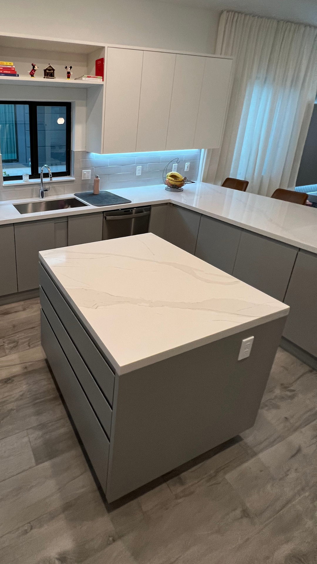 Refined kitchen with custom cabinetry