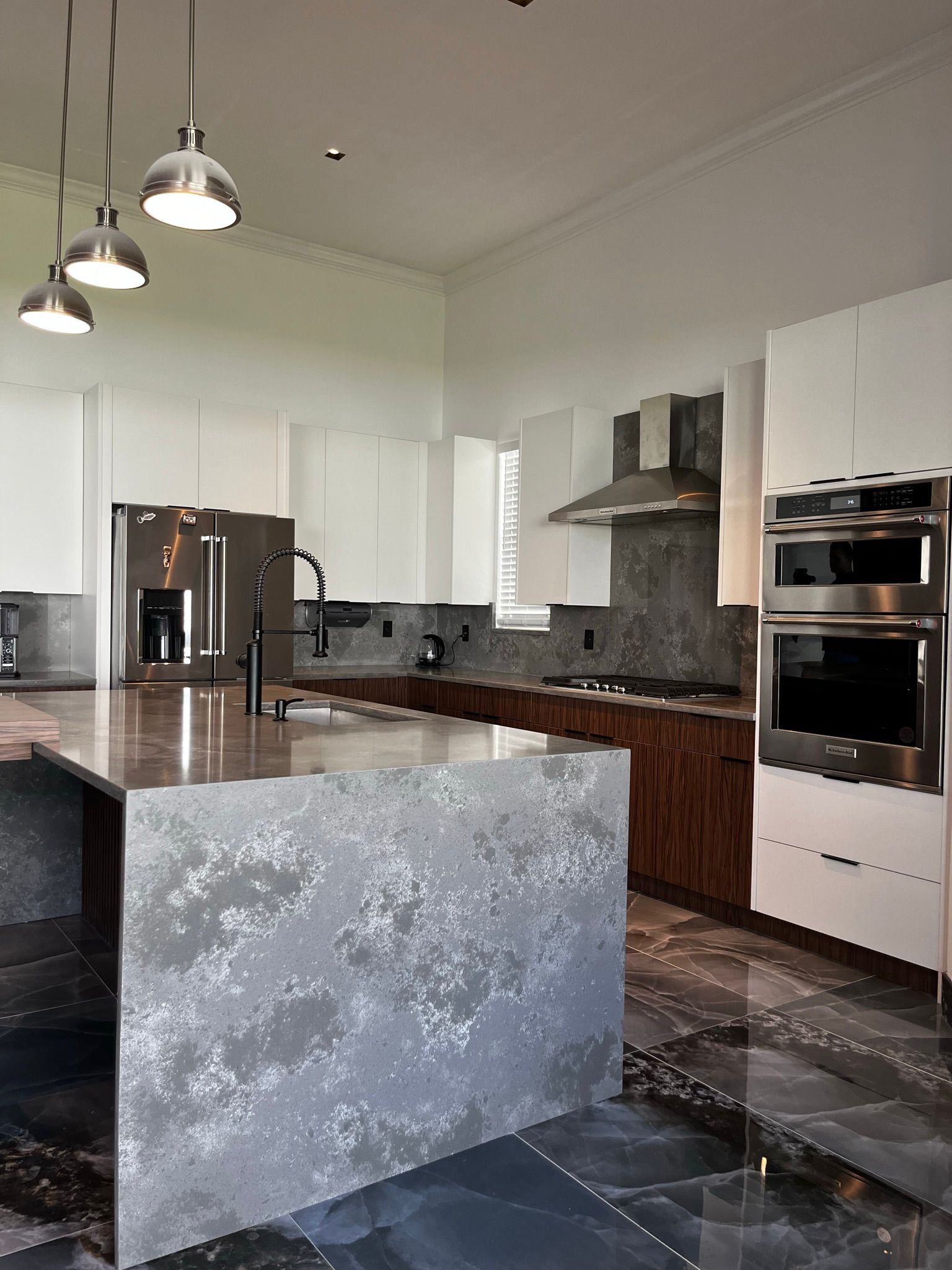 Refined kitchen with custom cabinetry
