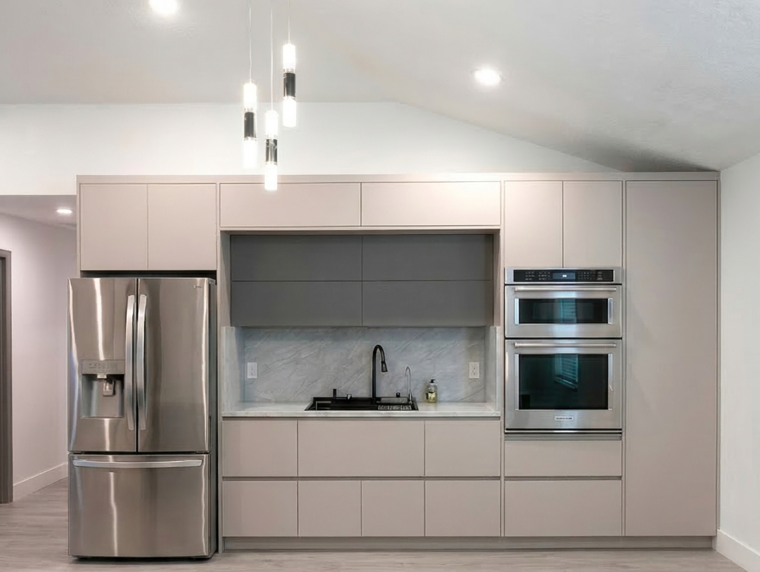 Refined kitchen with custom cabinetry